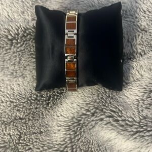 Koa Tungsten Link Bracelet